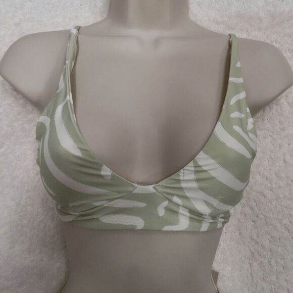 Stone Fox Swim Green Aloe Lines Daya Top/Simone Bottom X-Small - Picture 4 of 9